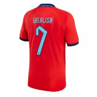 Koszulka piłkarska Anglia Jack Grealish #7 Strój wyjazdowy MŚ 2022 tanio Krótki Rękaw
